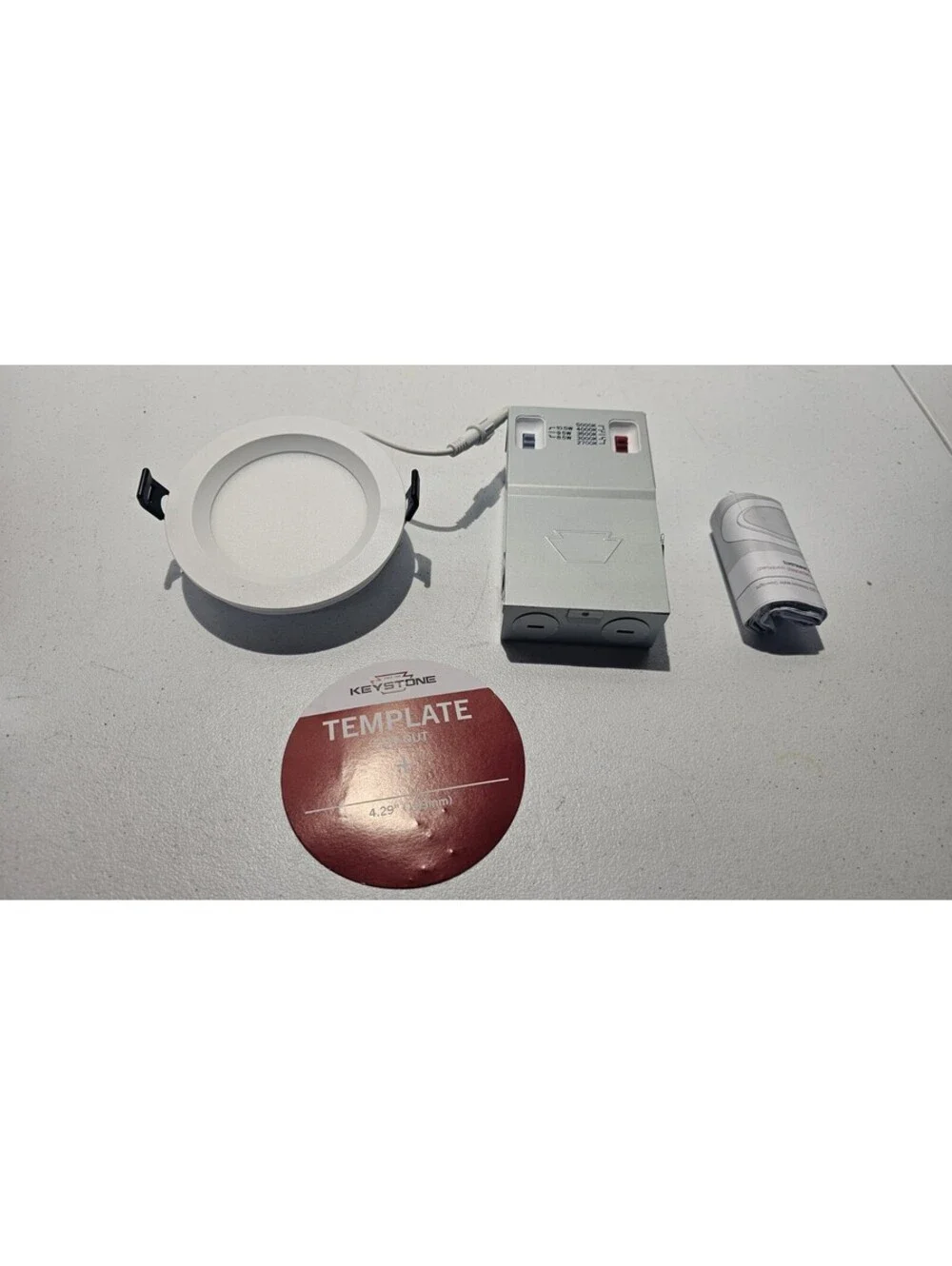 Halco 89168 4 in. 120-277V Power and Color Adjust LED Wafer Commercial Downlight
